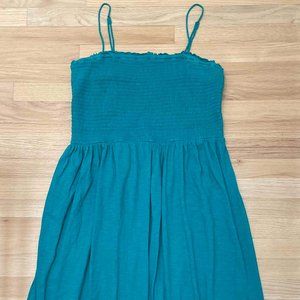 Flounced Maxi Dress, Daily Practice BY ANTHROPOLOGIE; Size XL; Turquoise